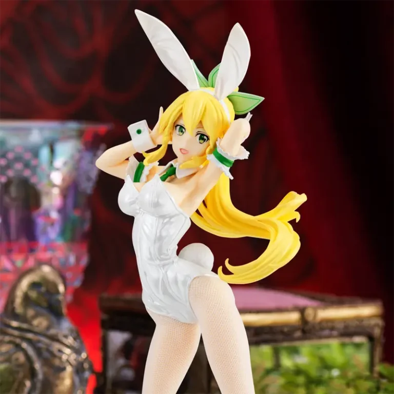 Фігурка Leafa BiCute Bunnies Pearl White Ver. оригінальна фігурка з аніме Sword Art Online зображення з заднім фоном