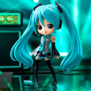Q Posket Miku Hatsune ver. A оригінальна фігурка Vocaloid Miku зображення з заднім фоном