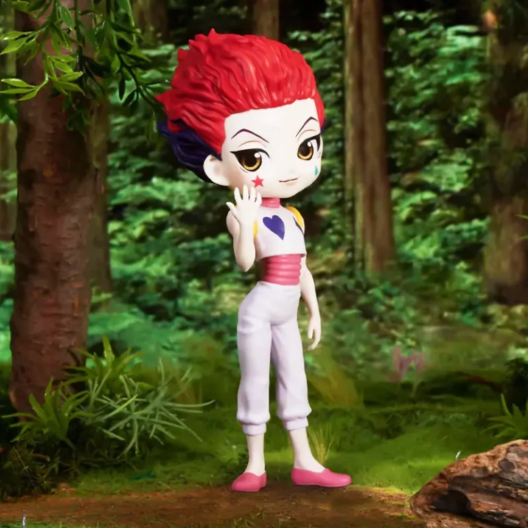 Q Posket Hisoka Morow ver. A оригінальна фігурка з аніме Hunter x Hunter зображення з заднім фоном