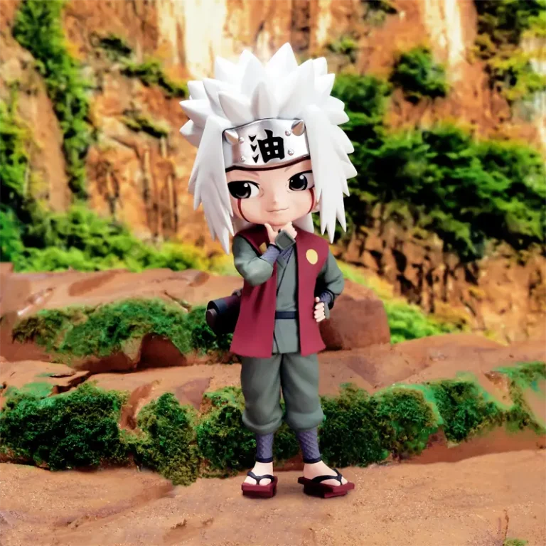 Q Posket Jiraiya ver. A оригінальна фігурка з аніме Naruto: Shippuden зображення з заднім фоном