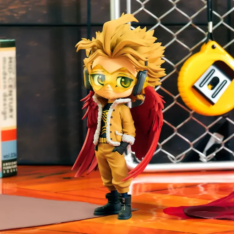Q Posket Keigo Takami (Hawks) ver. A оригінальна фігурка з аніме My Hero Academia зображення з заднім фоном