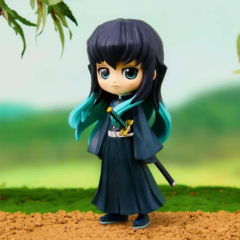 Q Posket Muichiro Tokito ver. B оригінальна фігурка з аніме Demon Slayer: Kimetsu No Yaiba зображення з заднім фоном