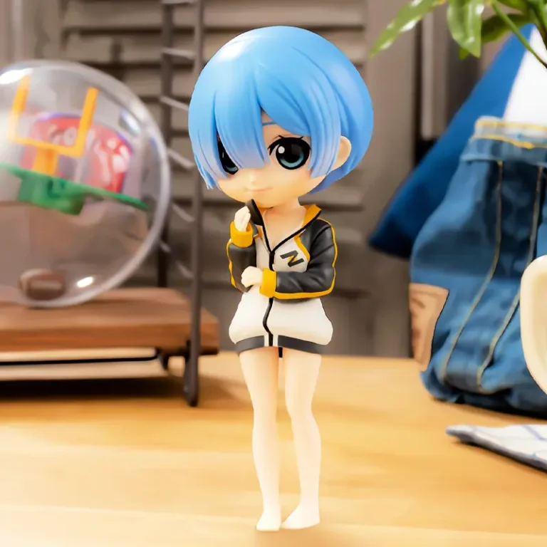 Q Posket Rem ver. A vol. 2 оригінальна фігурка з аніме Re:Zero kara Hajimeru Isekai Seikatsu зображення з заднім фоном