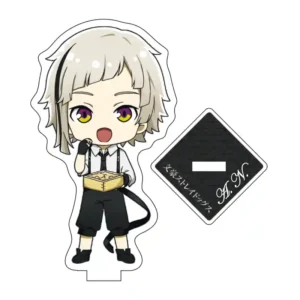 Акрилова міні фігурка Atsushi Nakajima з аніме Bungou Stray Dogs. Акриловий міні стенд Ацуші Накаджіма Літературні генії Бродячі Пси