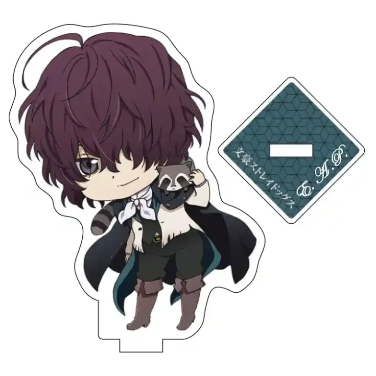 Акрилова міні фігурка Edgar Allan Poe з аніме Bungou Stray Dogs. Акриловий міні стенд Едгар Аллан По Літературні генії Бродячі Пси