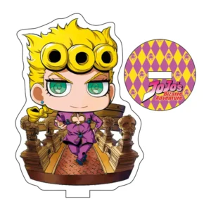 Акрилова міні фігурка Giorno Giovanna з аніме JoJo's Bizarre Adventure. Акриловий міні стенд Джорно Джованна Химерні пригоди ДжоДжо