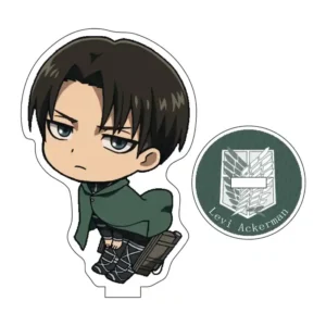 Акрилова міні фігурка Levi Ackerman з аніме Attack on Titan. Акриловий міні стенд Леві Акерман Атака титанів