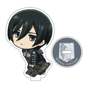 Акрилова міні фігурка Mikasa Ackerman з аніме Attack on Titan. Акриловий міні стенд Мікаса Акерман Атака титанів