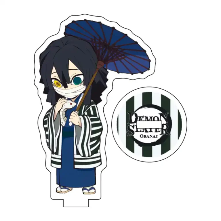 Акрилова міні фігурка Obanai Iguro з аніме Demon Slayer / Kimetsu no Yaiba. Акриловий міні стенд Обанай Ігуро Клинок, який знищує демонів