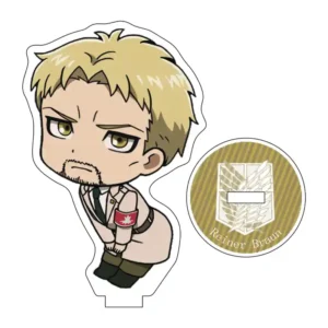 Акрилова міні фігурка Reiner Braun з аніме Attack on Titan. Акриловий міні стенд Райнер Браун Атака титанів