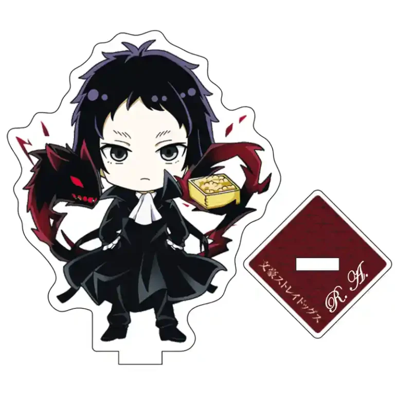 Акрилова міні фігурка Ryunosuke Akutagawa з аніме Bungou Stray Dogs. Акриловий міні стенд Рюноске Акутагава Літературні генії Бродячі Пси