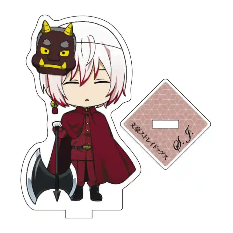 Акрилова міні фігурка Saigiku Jono з аніме Bungou Stray Dogs. Акриловий міні стенд Сайгіку Дзьоно Літературні генії Бродячі Пси