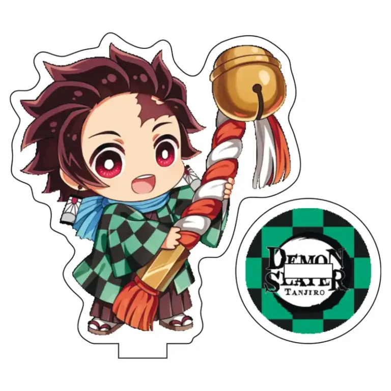 Акрилова міні фігурка Tanjiro Kamado з аніме Demon Slayer / Kimetsu no Yaiba. Акриловий міні стенд Танджіро Камадо Клинок, який знищує демонів