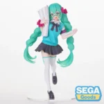 Фігурка Хацуне Міку 16th Anniversary Ver. від SEGA, вид спереду, оригінальна статуетка Vocaloid в окулярах.