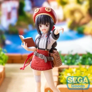 Фігурка Меґумін Luminasta від SEGA впевнено стоїть з книгою заклинань, оригінальна статуетка з аніме KonoSuba зображення основне