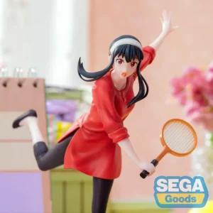 Фігурка Йор Форджер Luminasta від SEGA в динамічній тенісній позі з ракеткою, оригінальна статуетка з аніме SPY x FAMILY.