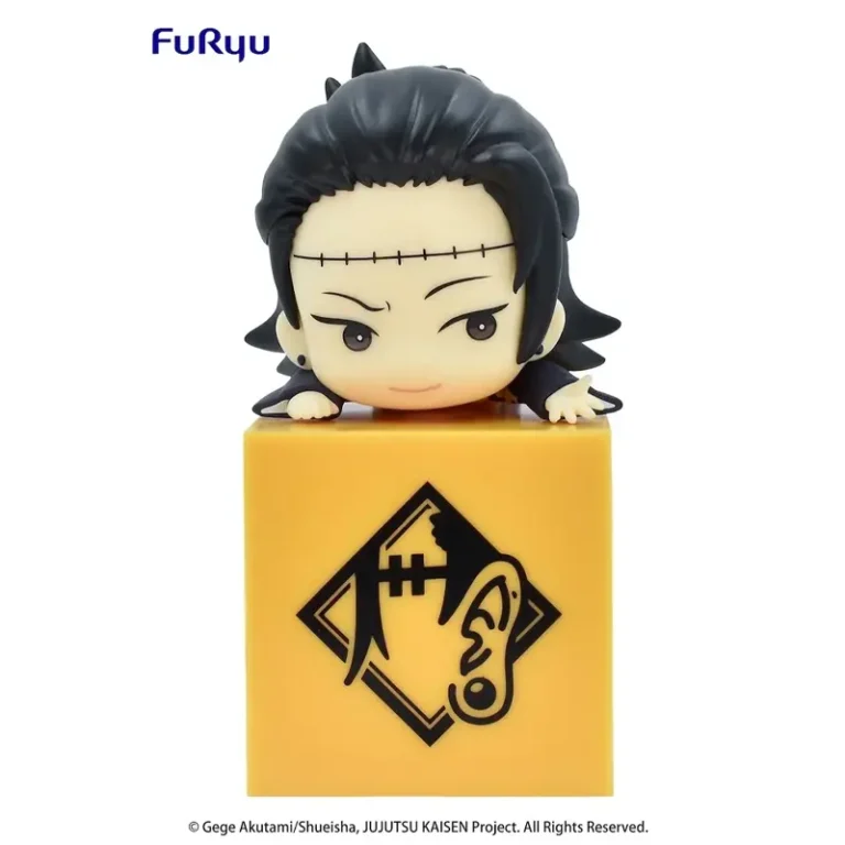 Міні фігурка Суґуру Ґето з серії Hikkake Figure від FuRyu, що визирає з-за куба.