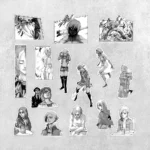Стікерпак Annie Leonhart: набір з 15 унікальних наліпок з персонажем аніме Attack on Titan на аркуші.