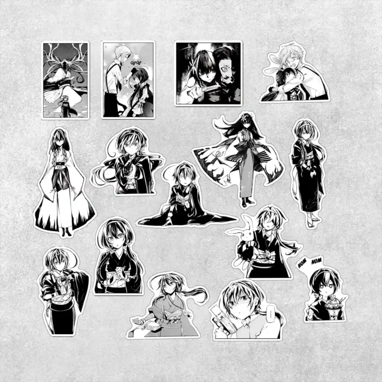 Стікерпак Kyouka Izumi: набір з 15 унікальних наліпок з героїнею аніме Bungo Stray Dogs.