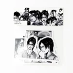Якісні вінілові стікери Attack on titan, 15 штук. Набір стікерів АОТ, Ханджі Зоє, з плоттерною підрізкою.